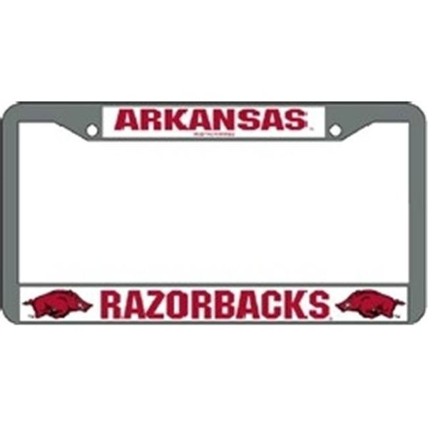 Cisco Independent Arkansas Razorbacks License Plate Frame Chrome 9474624361